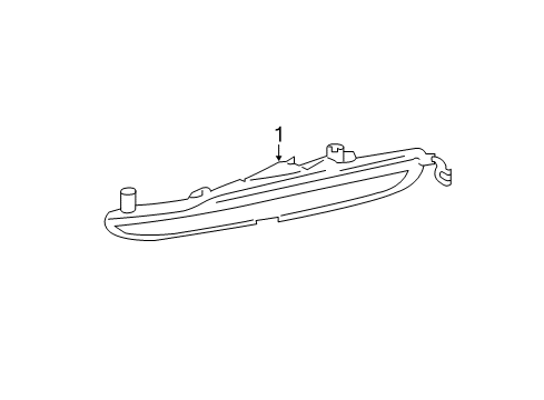 2013 Kia Optima Daytime Running Lamps Day Running Light Lamp Assembly, Left Diagram for 922072T100