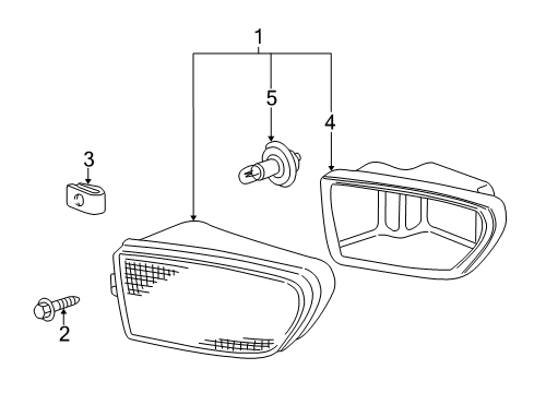 1996 BMW Z3 Bulbs Fog Lights, Left Diagram for 63178377941