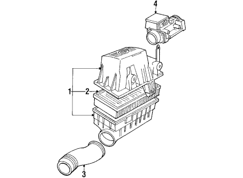 1991 BMW 325i Powertrain Control Throttle Valve Switch Diagram for 13631707320