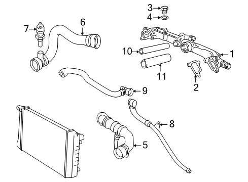 2000 BMW 740i Hoses, Lines & Pipes Screw Plug Diagram for 07119904539