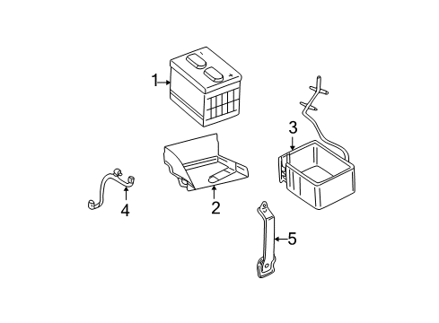 2006 Chrysler Sebring Battery Battery-Storage Diagram for 4609104AC