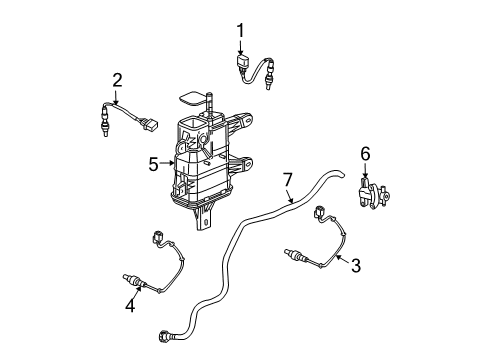 2005 Saturn Vue Powertrain Control Vapor Canister Diagram for 19330402