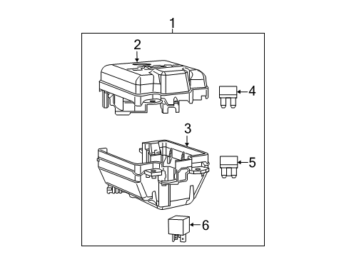 2021 Ram ProMaster City Fuse & Relay Maxi Relay Diagram for 68174990AA