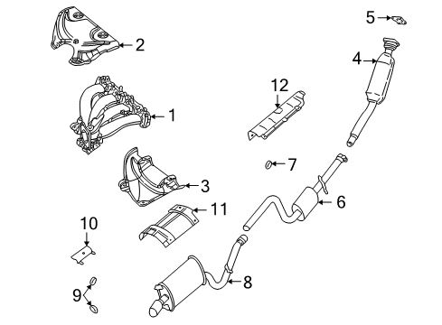 2003 Dodge Stratus Exhaust Components, Exhaust Manifold Catalytic Converter [4 Cylinder Engines] Diagram for 4764618AD