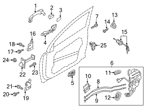 2014 Kia Optima Front Door Power Window Assist Switch Assembly Diagram for 935752T500