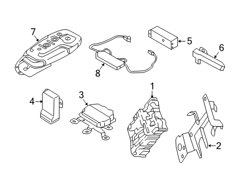 2016 Lincoln MKX Electrical Components Module Diagram for FG9Z-3G530-E