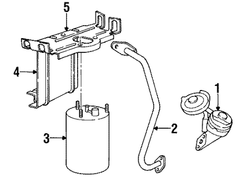 1994 Chrysler Concorde EGR System CANISTER-Vapor Diagram for 4601673