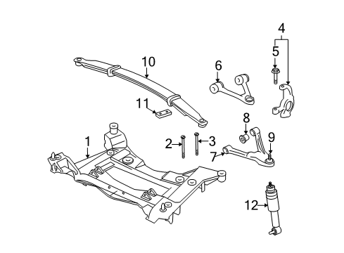 2013 Chevrolet Corvette Front Suspension, Lower Control Arm, Upper Control Arm, Ride Control, Stabilizer Bar, Suspension Components Leaf Spring Diagram for 25962574