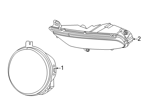 2015 Chrysler 300 Fog Lamps Led Fog Lamp Diagram for 68294008AA