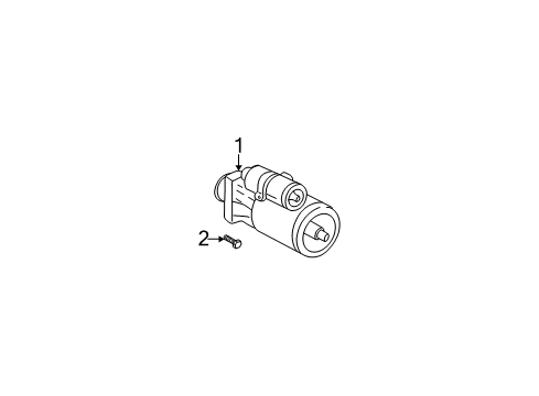 2002 GMC Envoy XL Starter Starter Diagram for 10465582