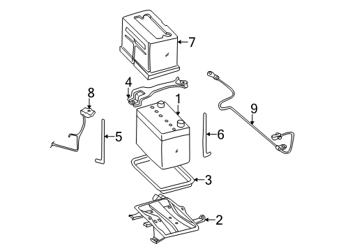 2002 Nissan Maxima Battery Cable Assy-Battery Earth Diagram for 24080-2Y100