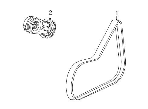 Diagram for 2008 Pontiac G5 Belts & Pulleys, Cooling