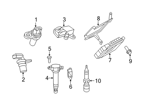 2014 Dodge Avenger Ignition System Bracket-Adaptor Diagram for 68082663AC