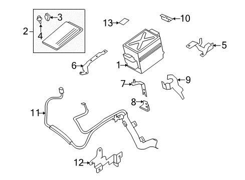 Diagram for 2007 Nissan Altima Electrical Components 