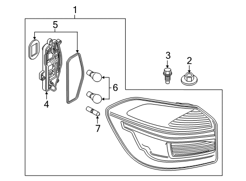 2018 BMW X3 Bulbs Bulb Holder, Rear Light Side Panel, Left Diagram for 63217467919