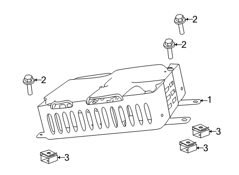 2020 Ram 1500 Electrical Components Screw-HEXAGON FLANGE Head Diagram for 6506188AA