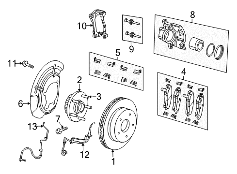 2011 Dodge Nitro Front Brakes Shield-Splash Diagram for 52125025AB