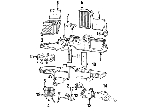 1995 Jeep Grand Cherokee Automatic Temperature Controls Sensor-Ambient Temperature Diagram for 55036214