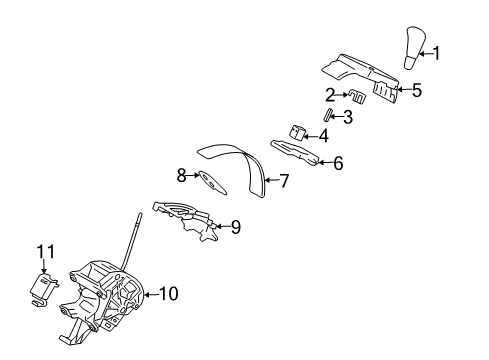 2006 Lexus RX400h Shifter Housing Unit Assy, Shift Lock Control Diagram for 33560-48250