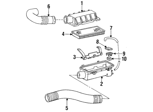 1993 Dodge Shadow Air Inlet Whirlpool Knob Diagram for 4364392