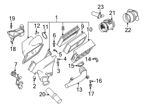 1998 BMW 528i Powertrain Control Screw For Thermoplastic Plastics Diagram for 07129903176