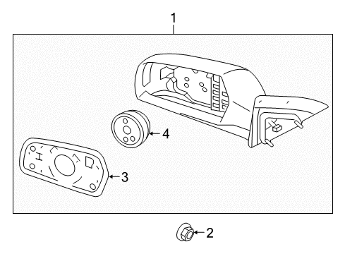 2010 Kia Optima Mirrors Outside Rear View Mirror Assembly, Left Diagram for 876102G010