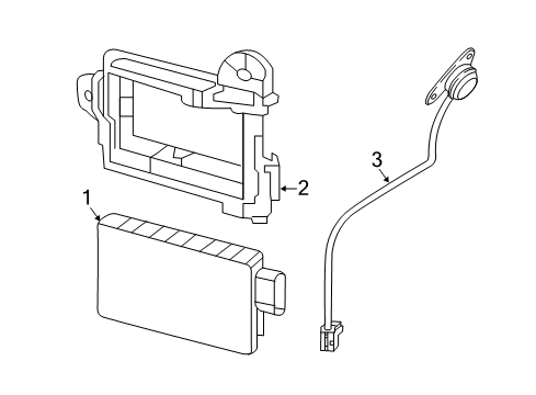 2021 Nissan Murano Lane Departure Warning SENSOR ASSY-SIDE OBSTACLE WARNING Diagram for 284K1-9UH1A