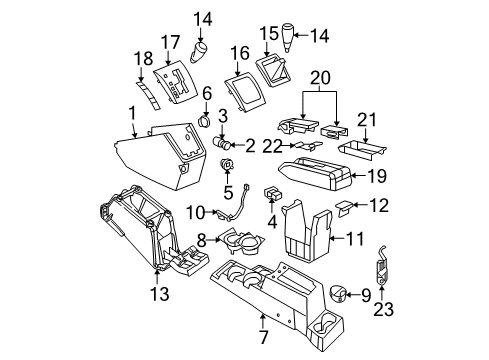 2007 Dodge Caliber Switches Switch-Pod Diagram for 4602709AD