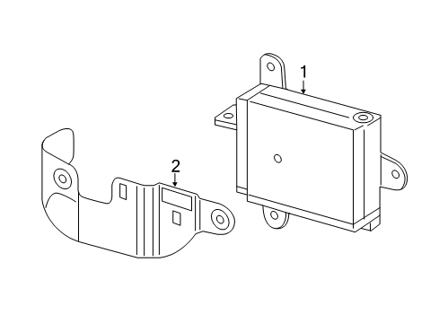 2018 Toyota RAV4 Electrical Components Blind Spot Radar Diagram for 88162-0R024