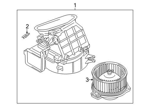 1997 Toyota 4Runner Blower Motor & Fan Blower Diagram for 87130-35110