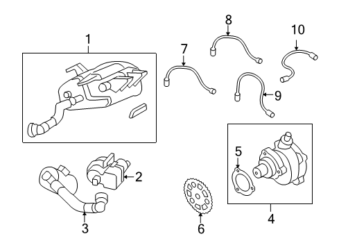 2009 BMW X3 Emission Components Vent Hose Diagram for 11157559528