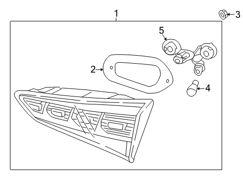 2017 Hyundai Tucson Bulbs Lamp Assembly-Rear Combination Inside, LH Diagram for 92403-D3130