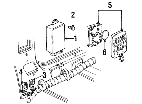 1997 Chevrolet Lumina Electrical Components Battery Diagram for 12537045