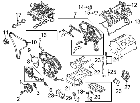 2008 Infiniti EX35 Intake Manifold Collector Intake Manifold Diagram for 14010-JK21A