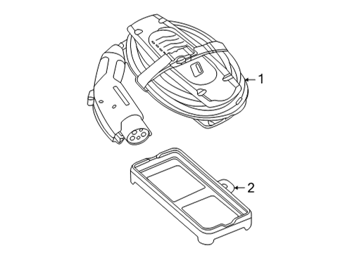 2021 BMW X3 Battery SPACER, CHARGE CABLE Diagram for 61449476532