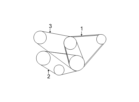 2001 Toyota Tundra Belts AC Belt Diagram for 99364-30860-78