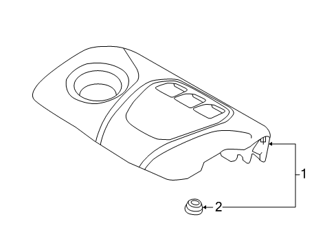 2017 Kia Optima Engine Appearance Cover Engine Cover Assembly Diagram for 292402B920