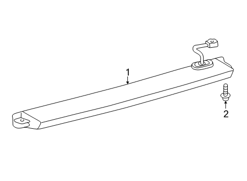 2005 Toyota Echo High Mount Lamps Lamp Assy, Center Stop Diagram for 81570-52160