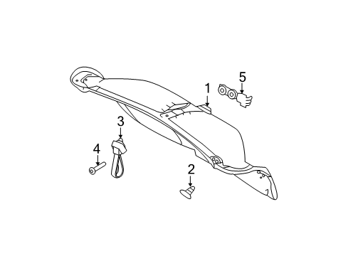 2011 Ford Taurus Interior Trim - Trunk Lid Pull Handle Nut Diagram for -W715111-S439