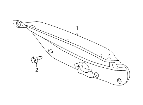 2020 Honda Civic Interior Trim - Trunk Lid Lng, Trunk*NH554L* Diagram for 84620-TBA-A01ZA