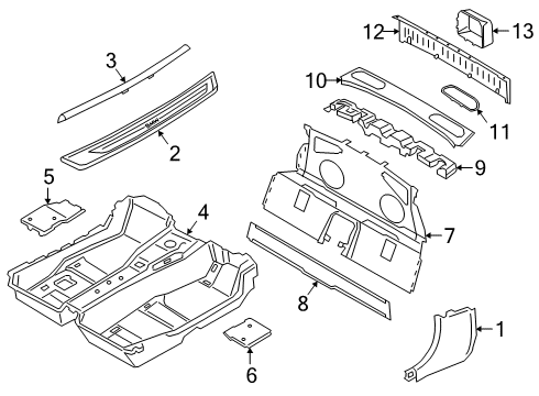 2022 BMW Z4 Interior Trim - Pillars Screw Diagram for 51139908498