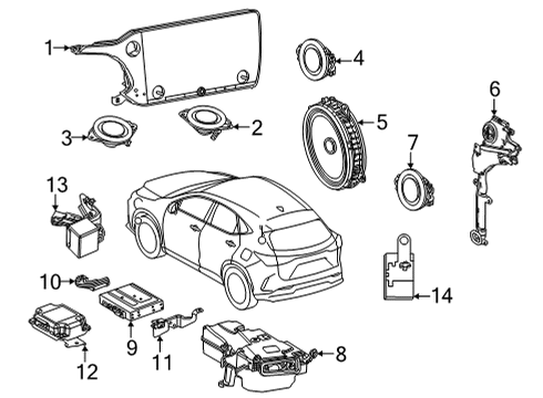 2022 Lexus NX250 Sound System Condenser Diagram for 82930-42020