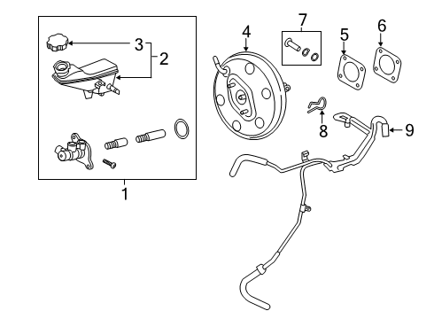 2020 Hyundai Veloster N Hydraulic System Hose Assembly-Brake Booster Vacuum Diagram for 59130-K9000