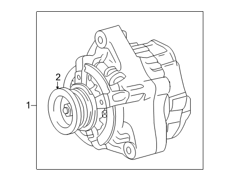 2013 Toyota Sequoia Alternator Pulley Diagram for 27411-0S010