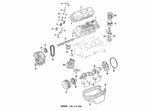 1994 Isuzu Pickup Distributor Cap, Distributor Diagram for 8-94322-990-0