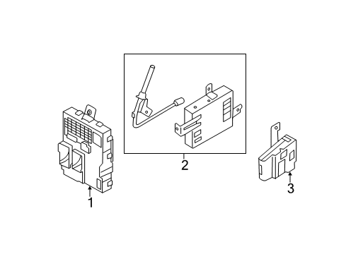 2011 Hyundai Sonata Electrical Components Instrument Panel Junction Box Assembly Diagram for 91950-3S060