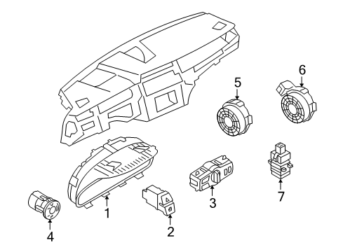 2010 BMW 760Li Instruments & Gauges Exchange-Instrument Cluster, Unc Diagram for 62109202788