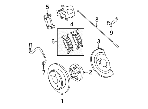 2018 Dodge Grand Caravan Rear Brakes Shield-Splash Diagram for 4779784AB