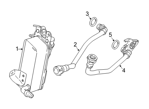 2019 BMW X4 Oil Cooler Transmission Oil Cooler Diagram for 17218607245