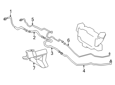 2007 Lexus LX470 Air Conditioner Tube,Suction,NO.1 Diagram for 88717-6A270